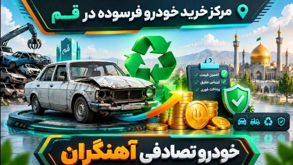 مرکز خرید خودرو فرسوده در قم با خودرو تصادفی آهنگران