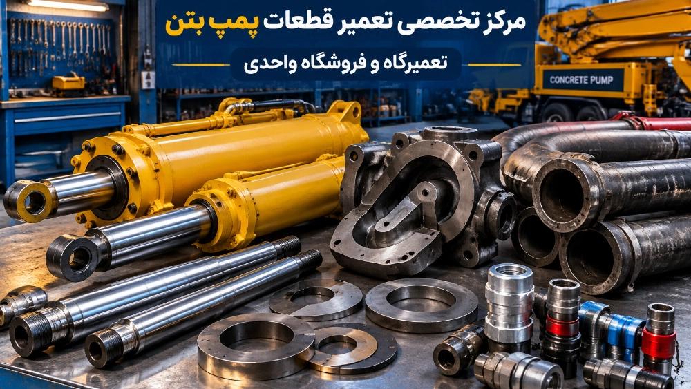 مرکز تخصصی تعمیر قطعات پمپ بتن در تهران