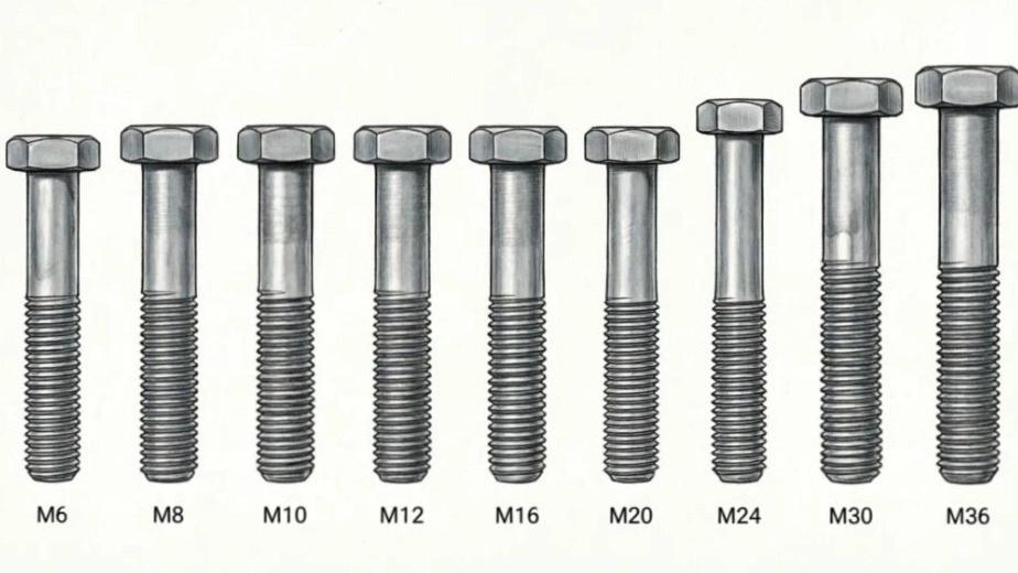 پیچ فولادی DIN933 و DIN931 گرید 8.8، 10.9 و 12.9 | M6 تا M36