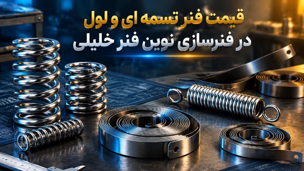 قیمت فنر تسمه‌ ای و لول در فنرسازی نوین فنر خلیلی