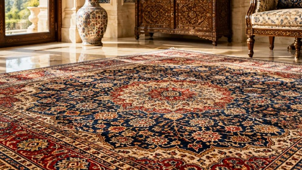 شستشوی فرش ابریشم و نفیس در کردان با رعایت اصول مذهبی و فنی