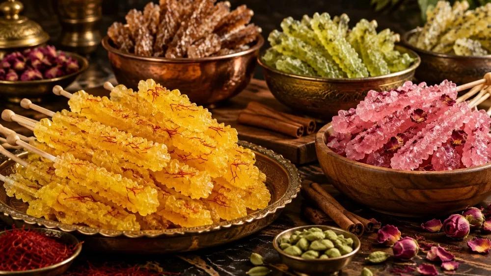 پخش نبات زعفرانی و طعم‌دار عمده در سراسر ایران