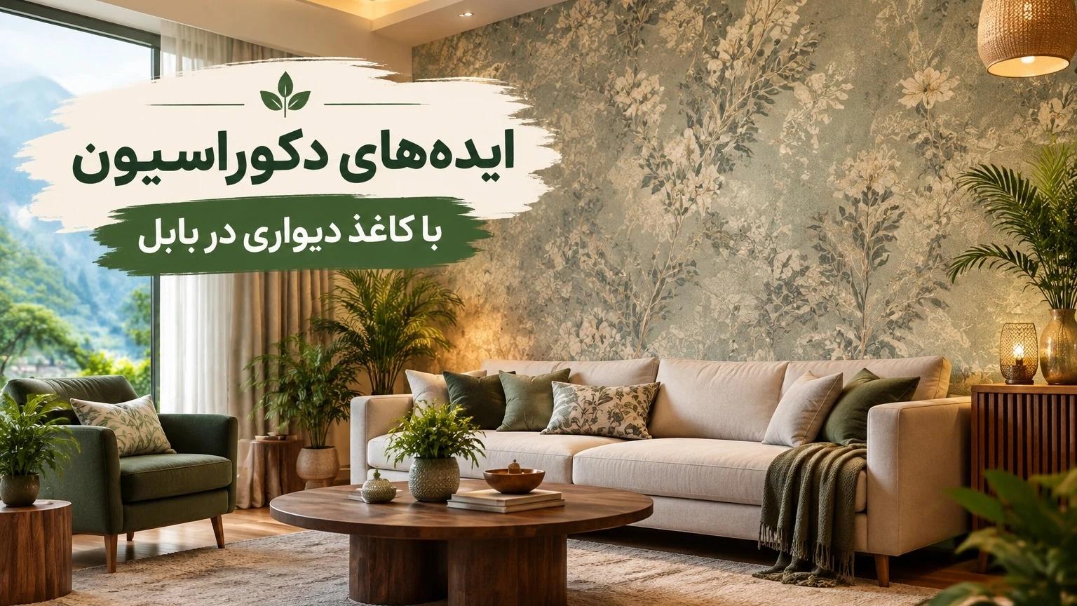 بهترین ایده‌های دکوراسیون داخلی خانه ایرانی در بابل با کاغذ دیواری