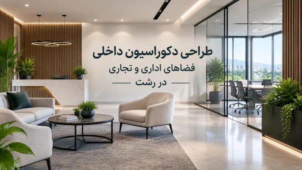 طراحی دکوراسیون داخلی فضاهای اداری و تجاری در رشت