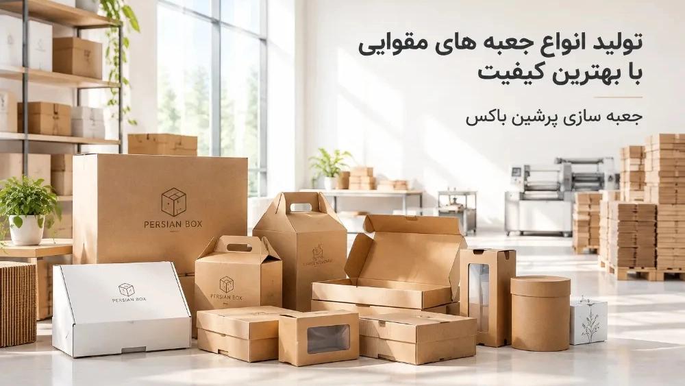 تولید انواع جعبه‌ های مقوایی با بهترین کیفیت در کوتاه‌ ترین زمان