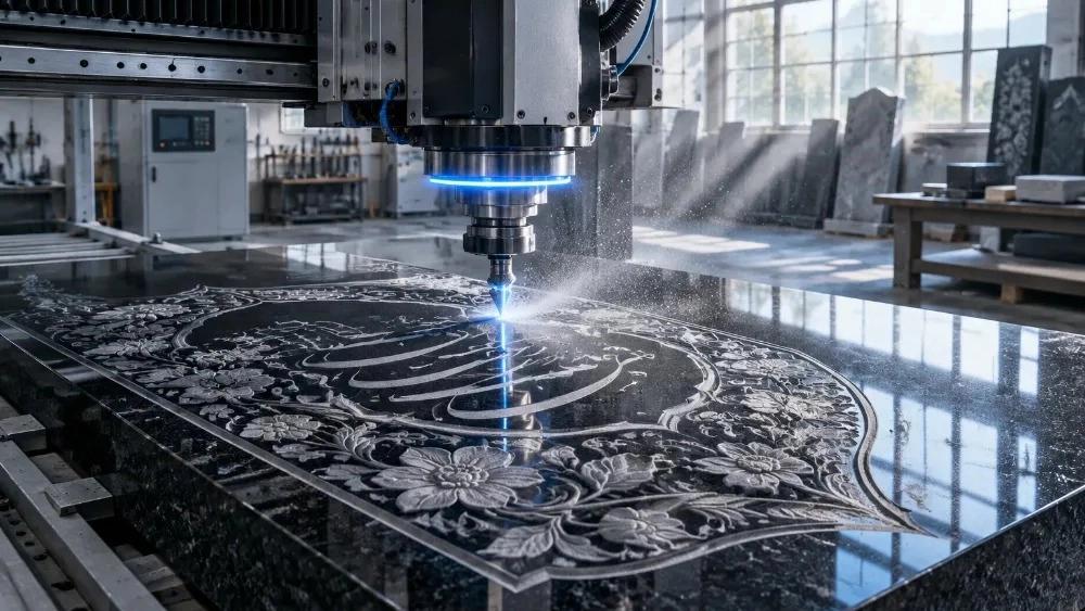 خرید سنگ قبر با حکاکی cnc در محمودآباد اصفهان