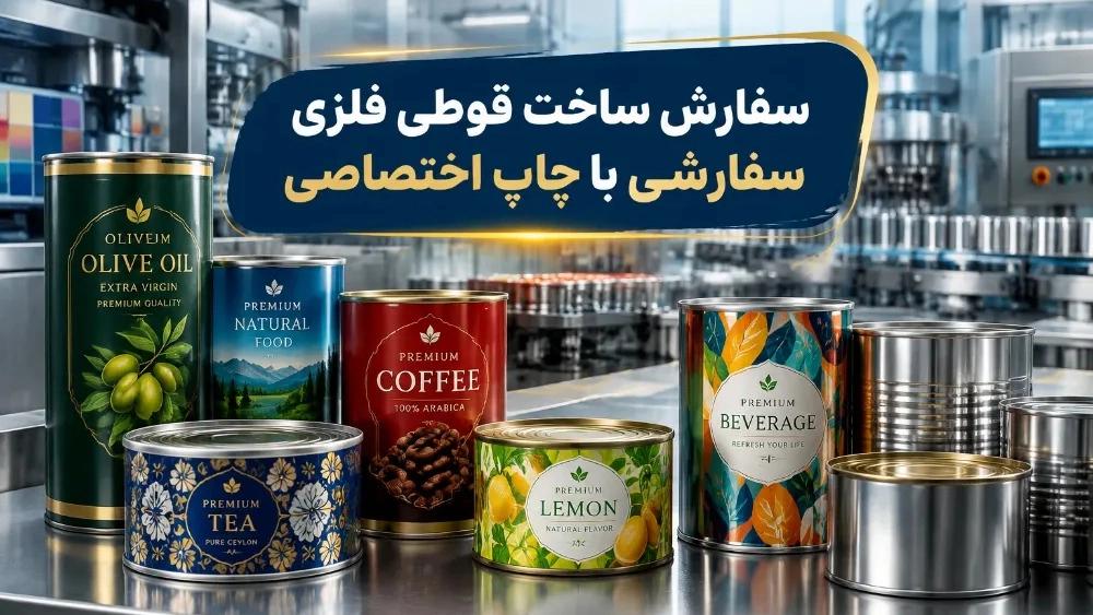 سفارش ساخت قوطی فلزی سفارشی با چاپ اختصاصی