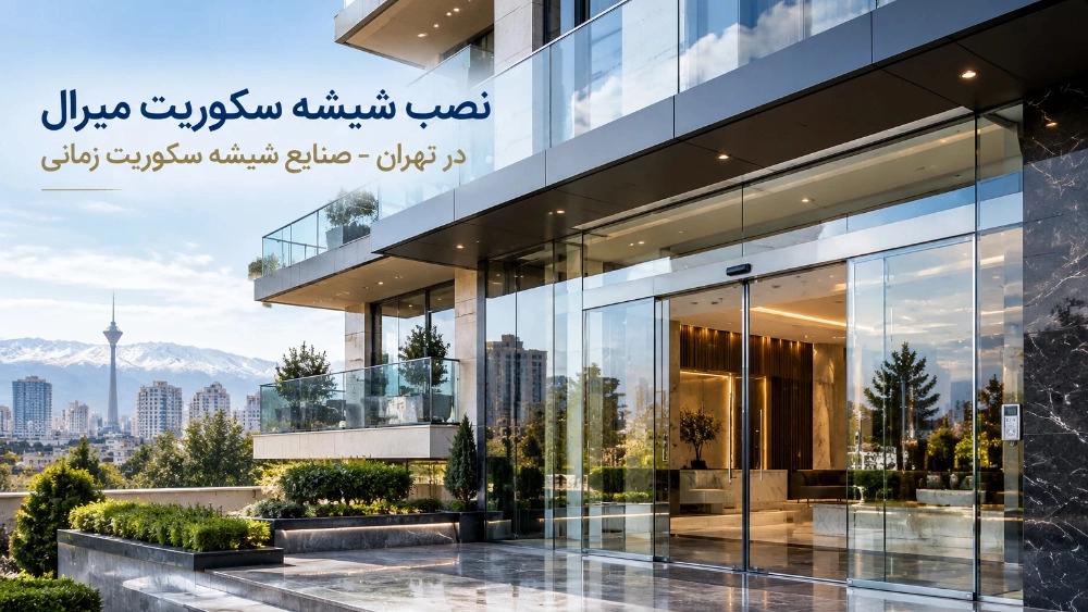 نصب شیشه سکوریت میرال در تهران برای ساختمان‌ های مدرن