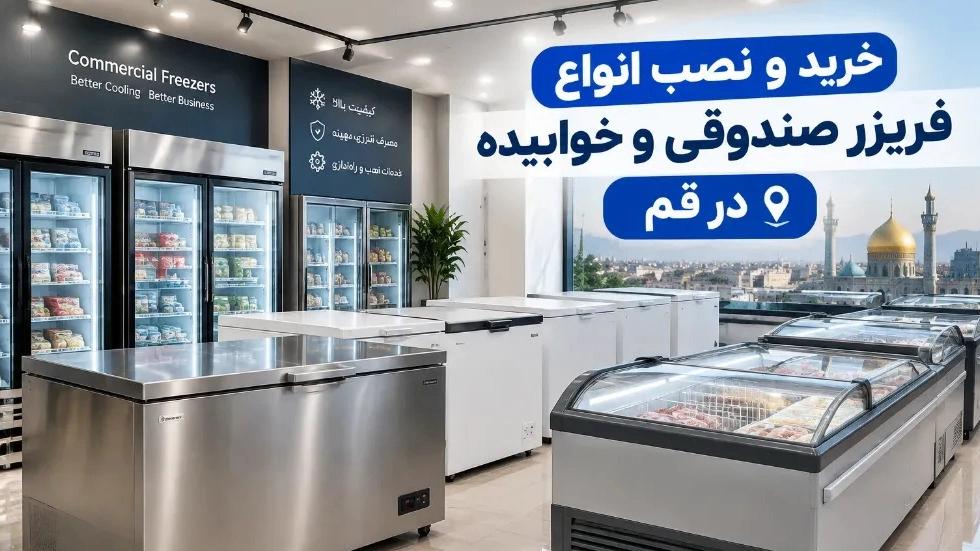خرید و نصب انواع فریزر صندوقی و خوابیده در قم