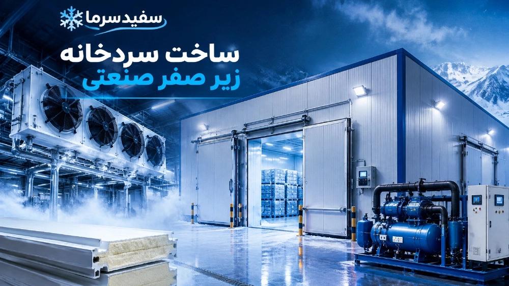 ساخت سردخانه زیر صفر صنعتی؛ راهنمای جامع مهندسی، طراحی و برآورد هزینه