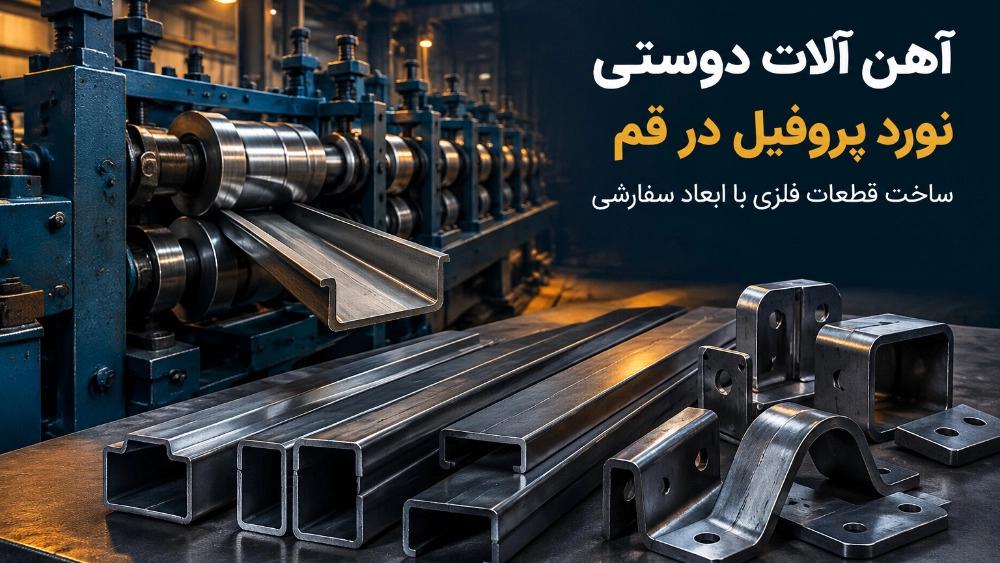 نورد پروفیل در قم برای ساخت قطعات فلزی با ابعاد سفارشی