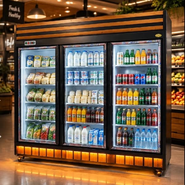 یخچال جزیره ویترینی طرح ایتالیایی سفید سرما