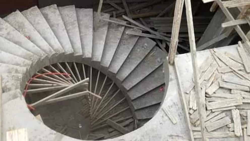 پله گرد بتنی و تاثیر آن در طراحی داخلی و خارجی ساختمان