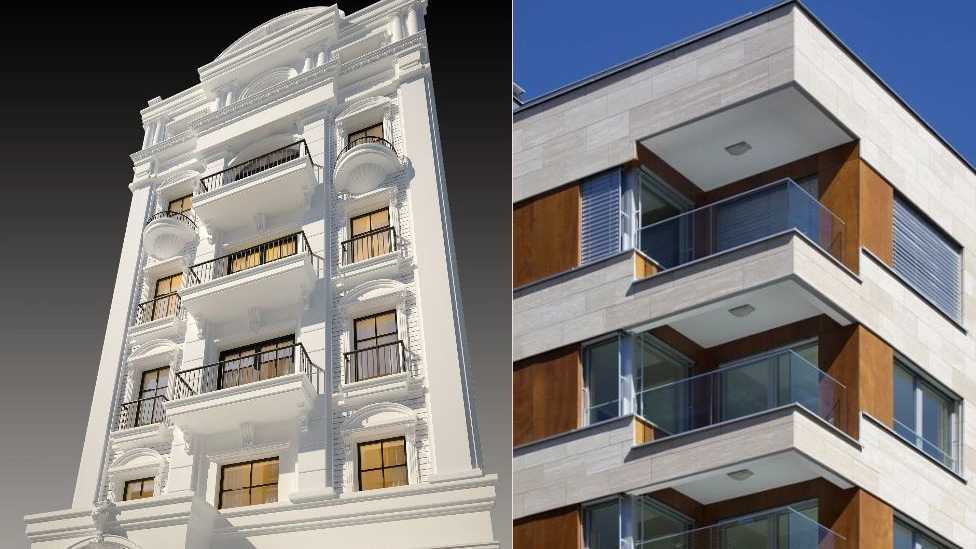 تفاوت طراحی نمای مدرن و کلاسیک