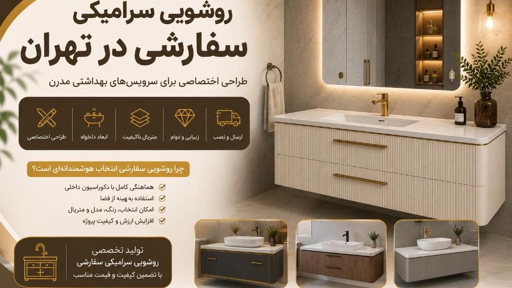 روشویی سرامیکی سفارشی در تهران؛ طراحی اختصاصی برای سرویسهای بهداشتی مدرن