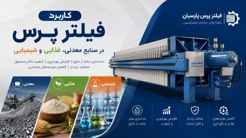کاربرد فیلتر پرس در صنایع معدنی و غذایی و شیمیایی کاربرد فیلتر پرس در صنایع معدنی و غذایی و شیمیایی