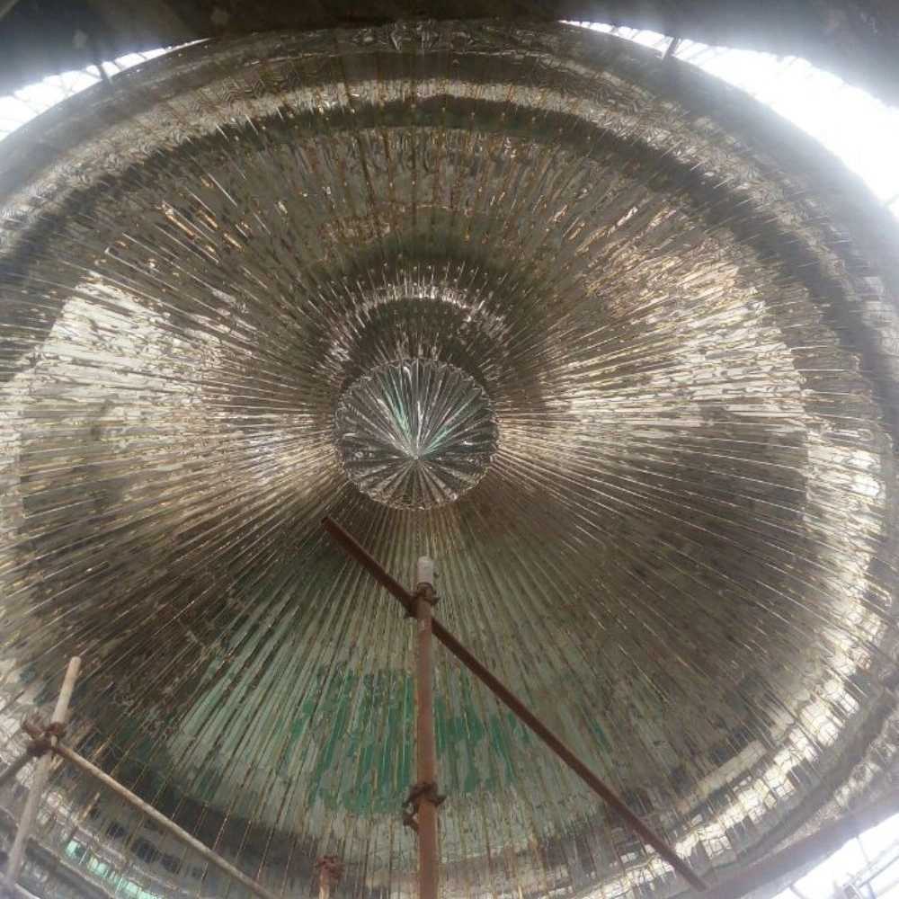 استیل کاری شبستان داخل حرم امام زاده