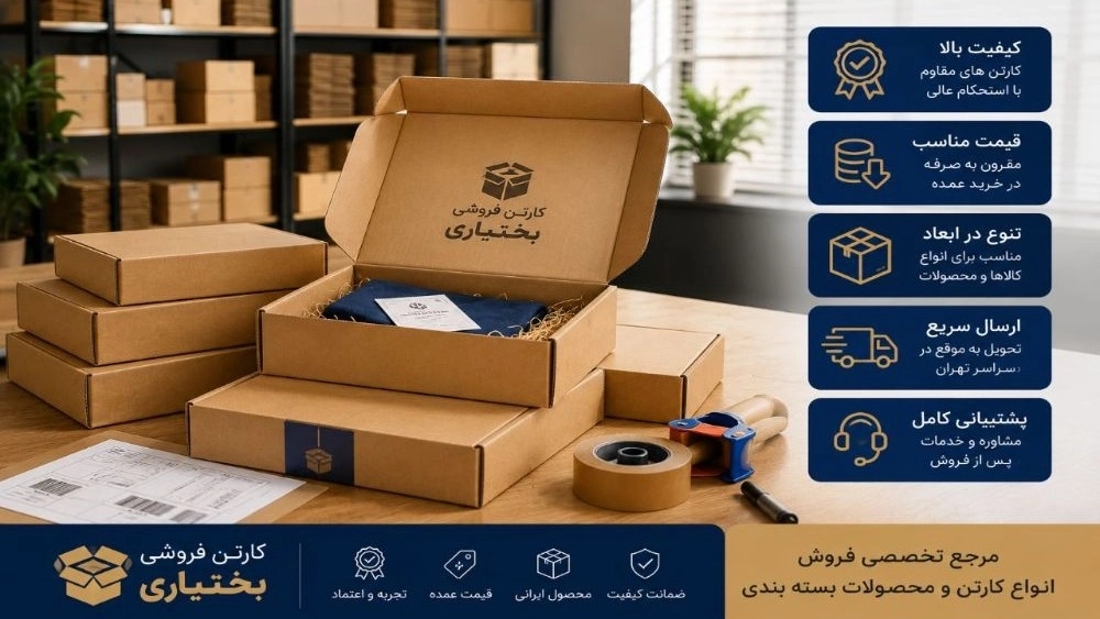 خرید عمده کارتن پستی ارزان در تهران