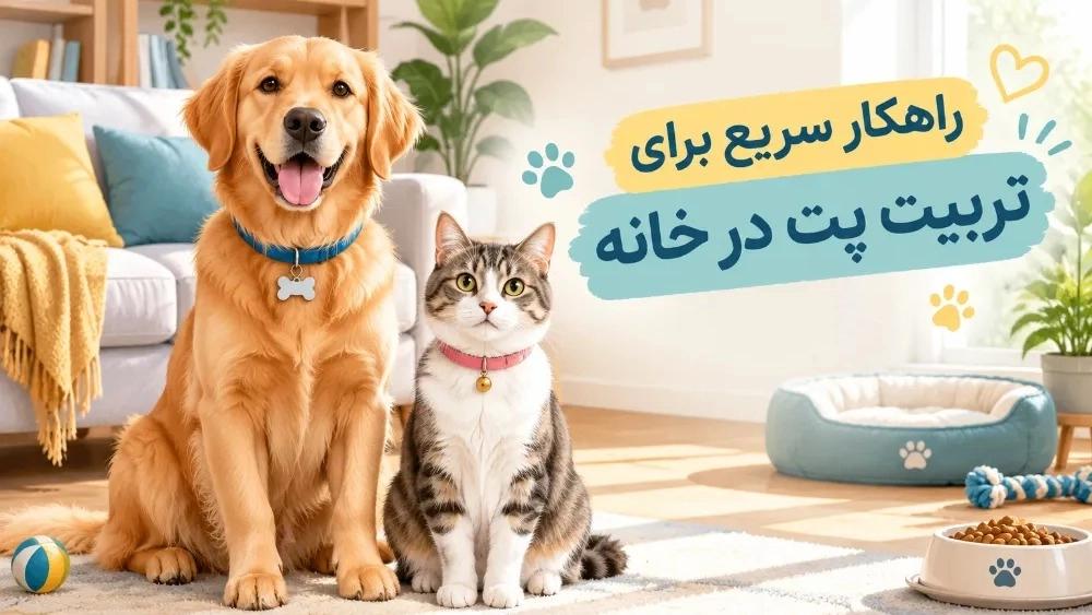 راهکار سریع برای تربیت پت در خانه