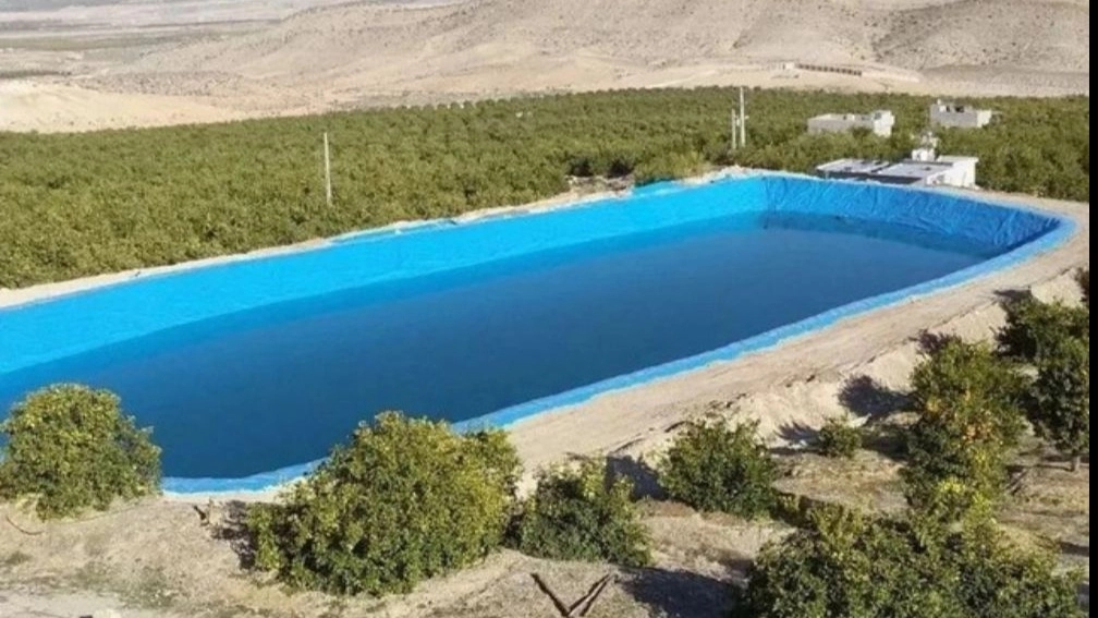 استخر کشاورزی و استخر ذخیره آب شیرمردی در همدان و چهارمحال و بختیاری