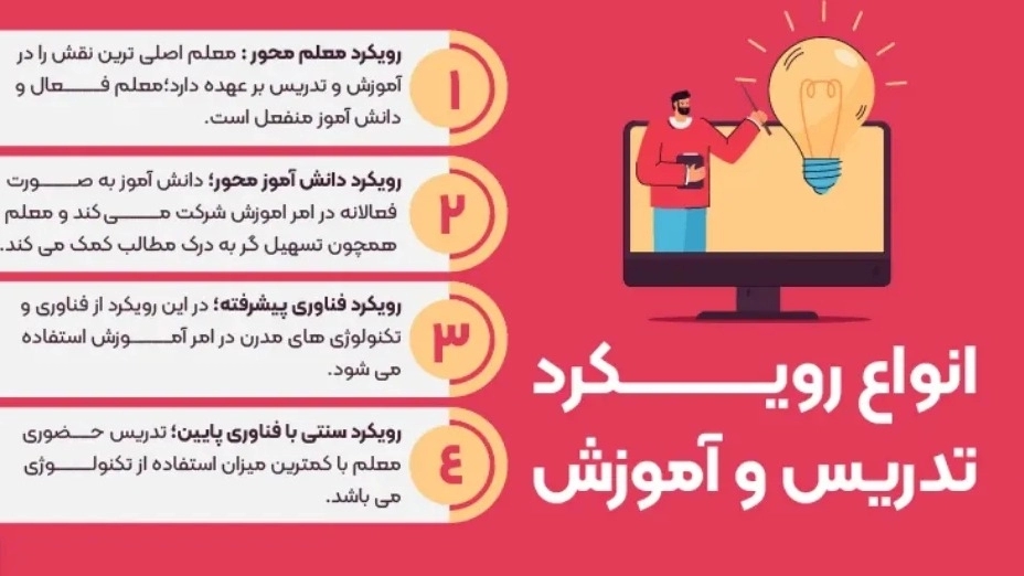 انواع رویکرد تدریس و آموزش