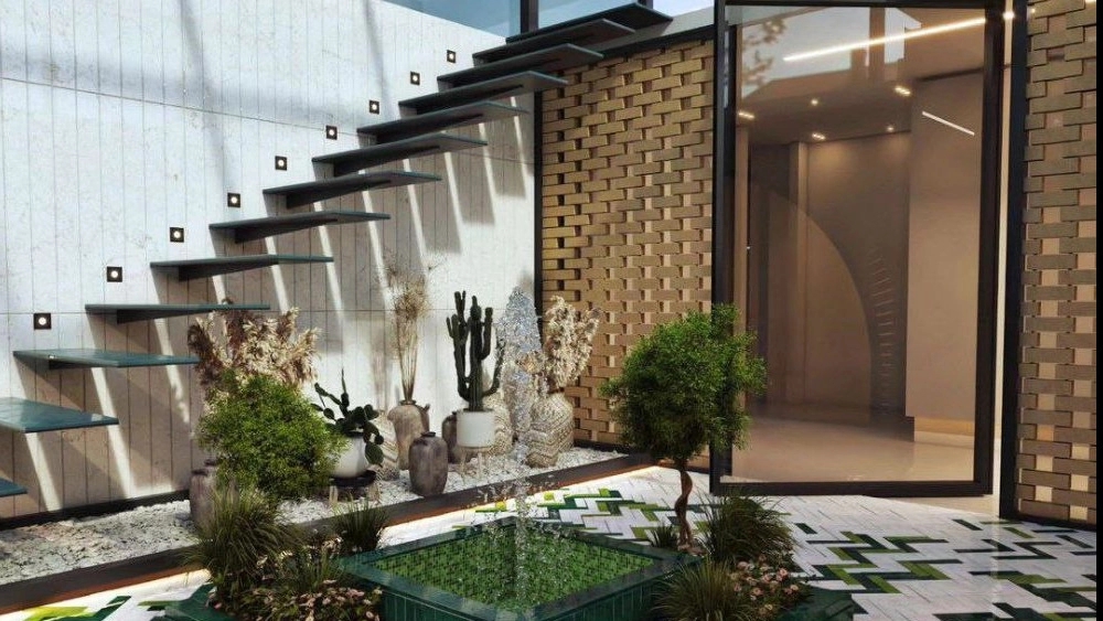 دفتر معماری راشا، طراحی و اجرای داخلی نما ویلا در شیراز
