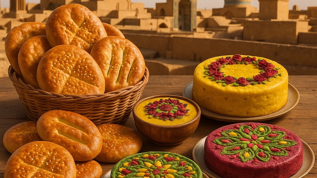فروشگاه شیرین بنیاد، تولید فروش انواع کیک و نان شیرمال در یزد