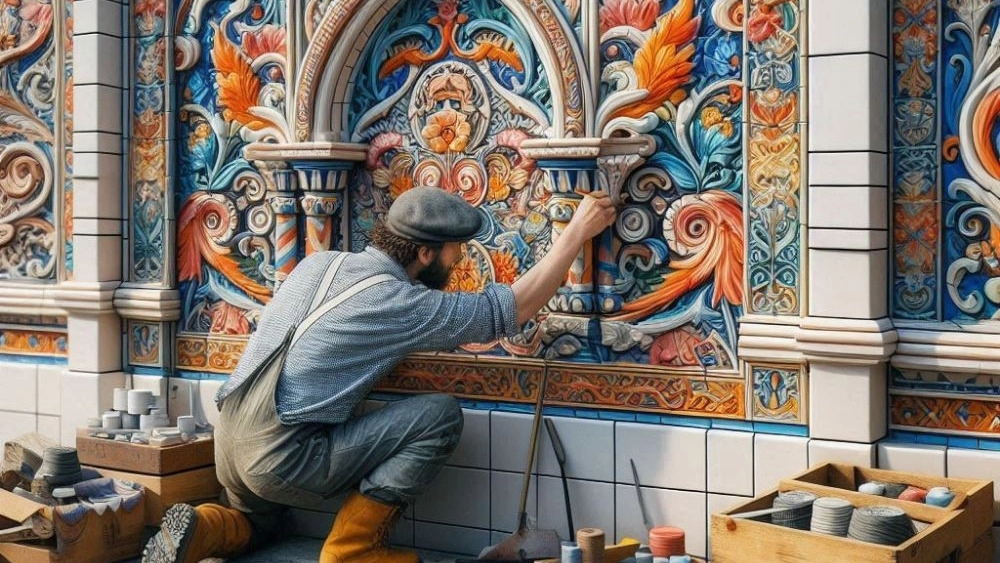 بهترین خدمات کاشی کاری و طراحی داخلی ساختمان در تهران