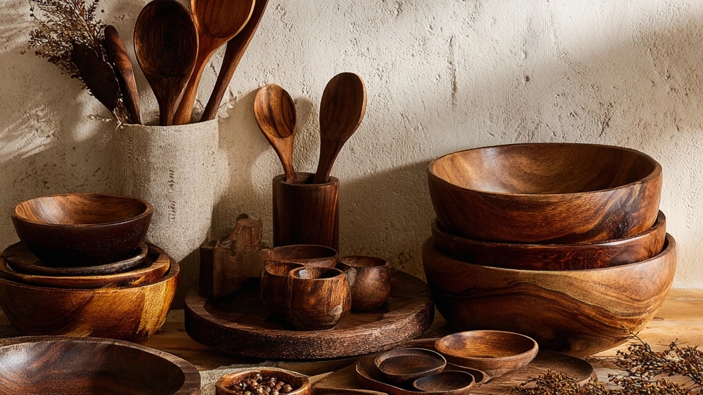 خرید ظروف چوبی شیک در سمنان