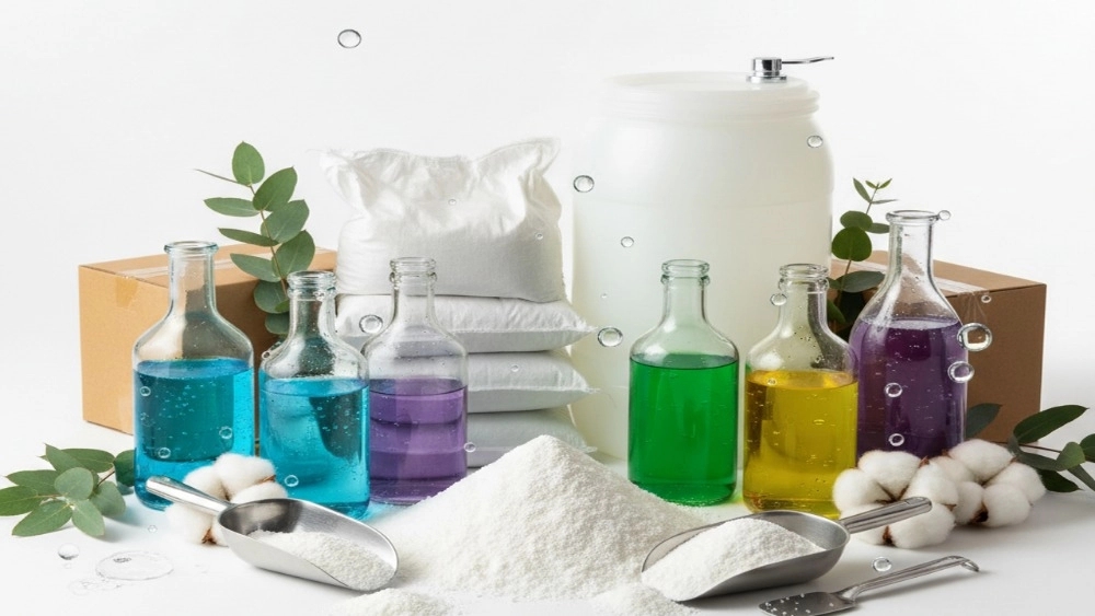 مواد اولیه شوینده با تضمین اصالت کالا از مهام شیمی