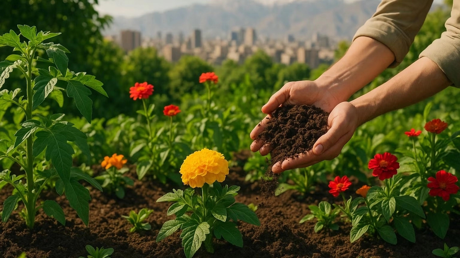 مزایای استفاده از کودهای طبیعی و آلی برای باغچه های تهران