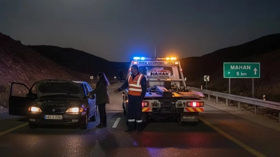 امداد خودرو شبانهروزی در ماهان