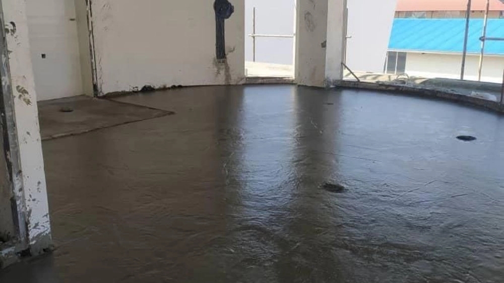 فوم بتن نوری، کف سازی با فوم بتن در دزفول