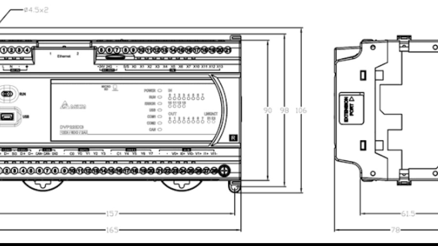 شماتیک plc دلتا