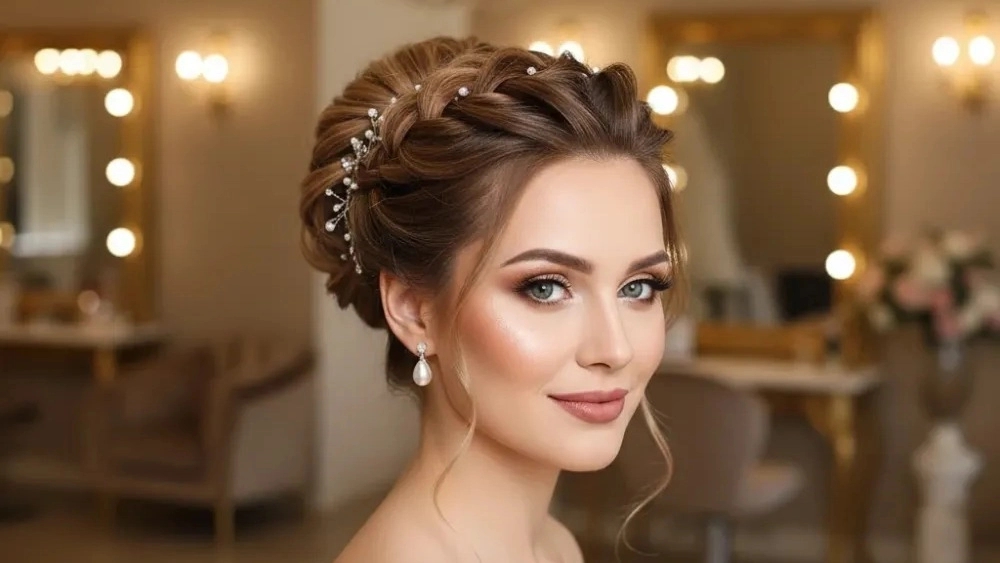 بهترین میکاپ و شینیون عروس در قم
