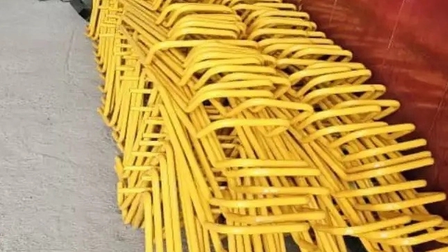 رنگآمیزی تخصصی پروفیل نرده با رنگ پودری الکترواستاتیک