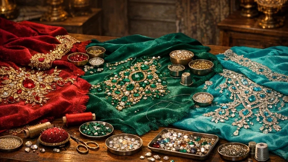 سفارش نگینکاری لباس سنتی در بندرعباس