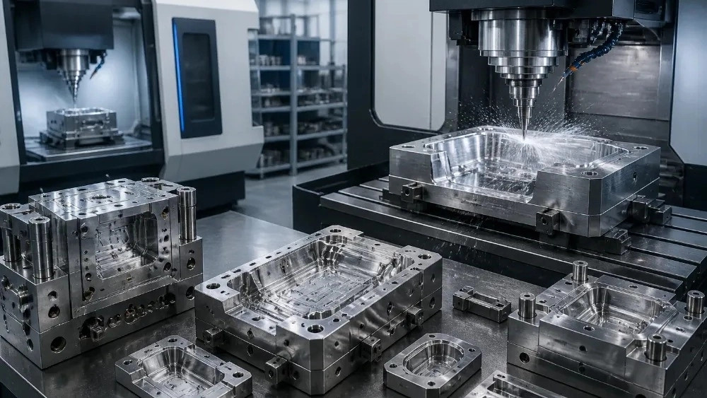طراحی قالب پلاستیک صنعتی با دستگاههای پیشرفته CNC