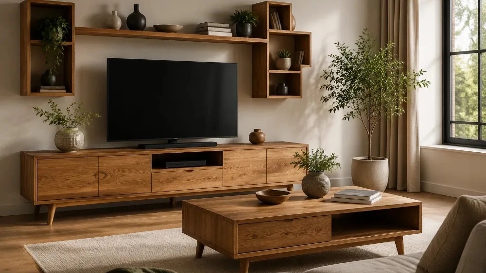 تولید انواع میز LCD، جلومبلی و دکور چوبی در تهران