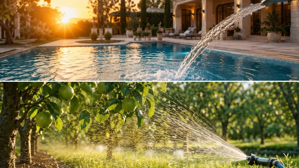 خدمات آبرسانی زارع، آبرسانی استخر و فضای سبز در شهریار