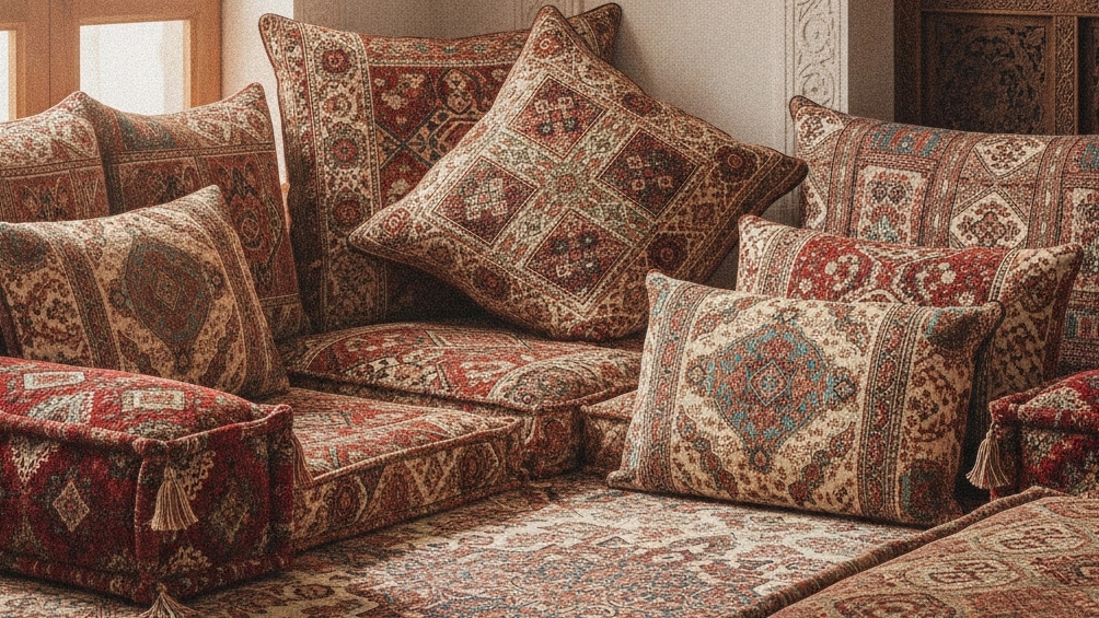 تولید و فروش پشتی سنتی و بالش و کوسن در یزد