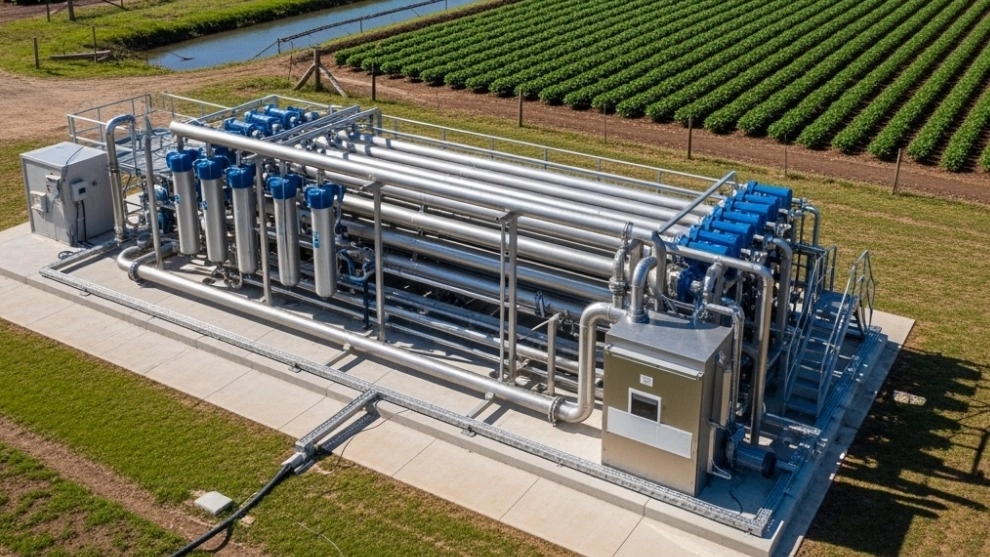 سیستم آب شیرین کن در مزارع کشاورزی مناطق خشک ایران