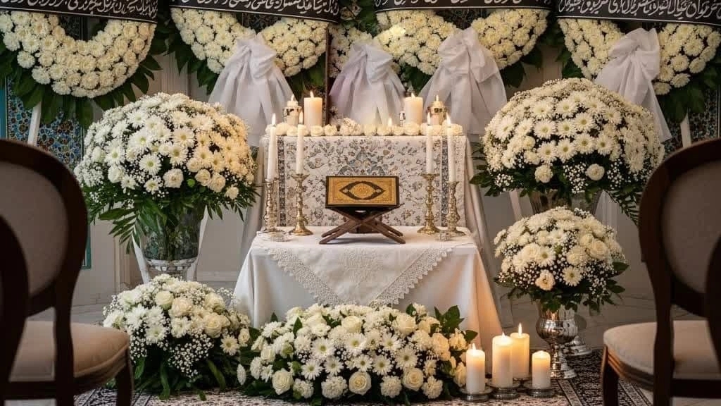 اجرای مراسم ختم و ترحیم در منزل، تالار و یا فضای باز