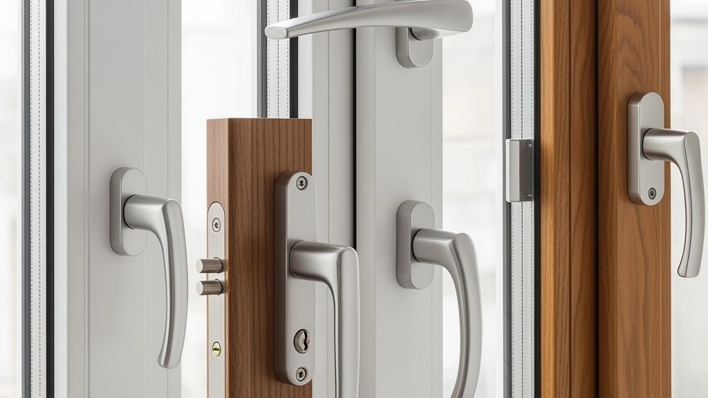 انواع یراق آلات مدرن قابل استفاده در پنجرههای دوجداره