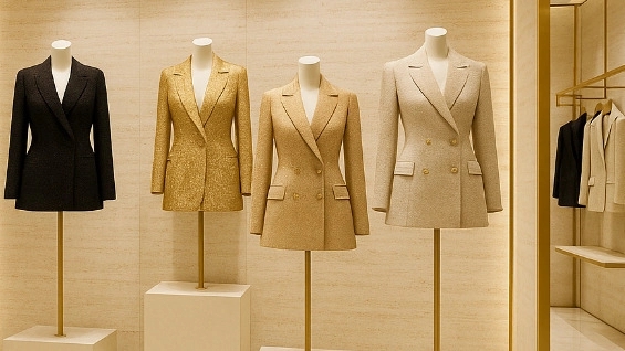 جدیدترین مدلهای کت مجلسی زنانه مزون فندی در تهران